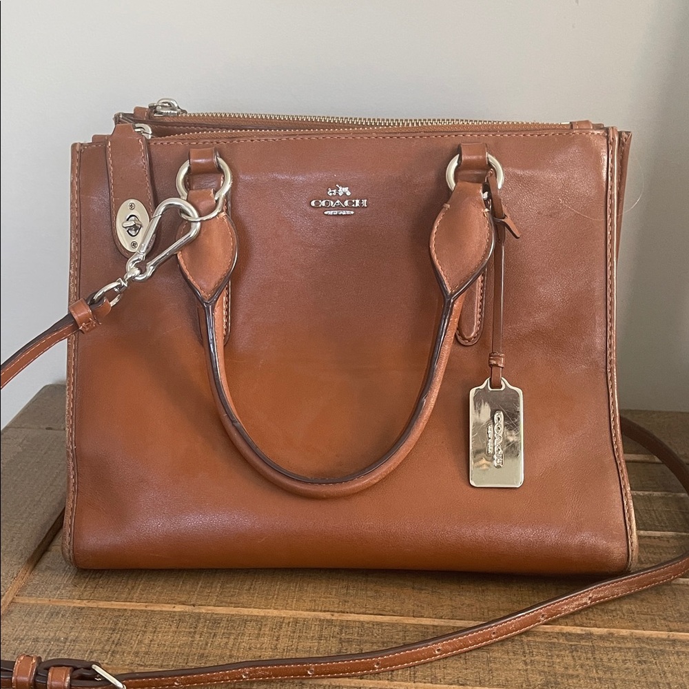 Coach Smith Crossbody Leather Satchel